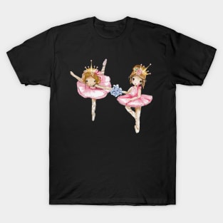 Ballerina Dancer best friends T-Shirt